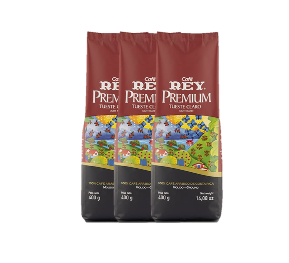 3-pack Cafe Rey Premium Light Roasted Coffee 14oz