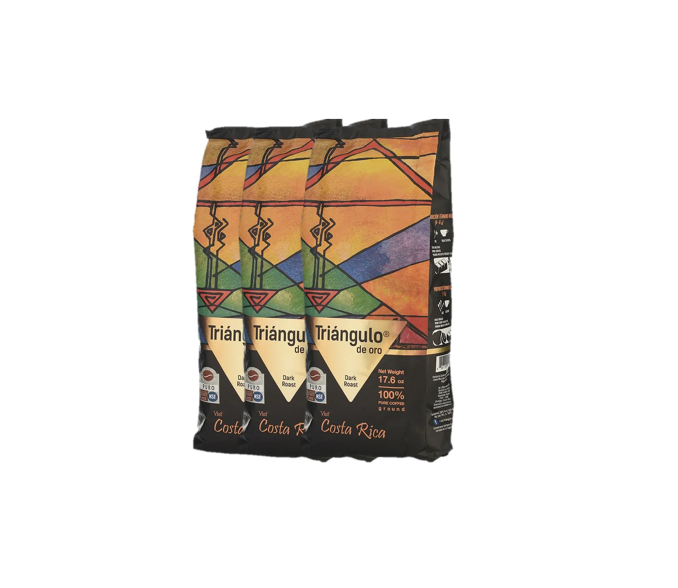 3-pack Cafe Triangulo de Oro Coffee Dark 1.1 lbs