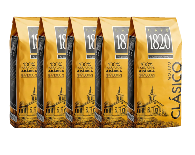 5-pack Cafe 1820 Coffee 2.2 lb Ground