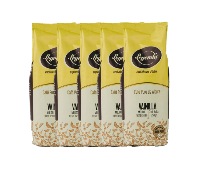 5-pack Cafe Leyenda Vanilla Nut Flavored Coffee 0.5 lb (ground)