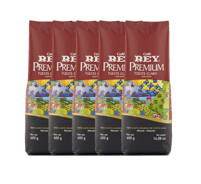 5-pack Cafe Rey Premium Light Roasted Coffee 14oz