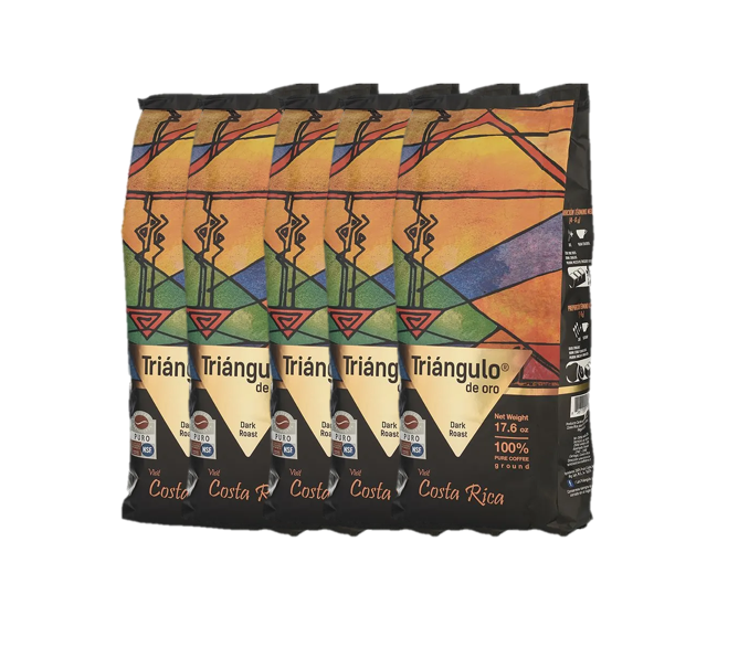 5-pack Cafe Triangulo de Oro Coffee Dark 1.1 lbs